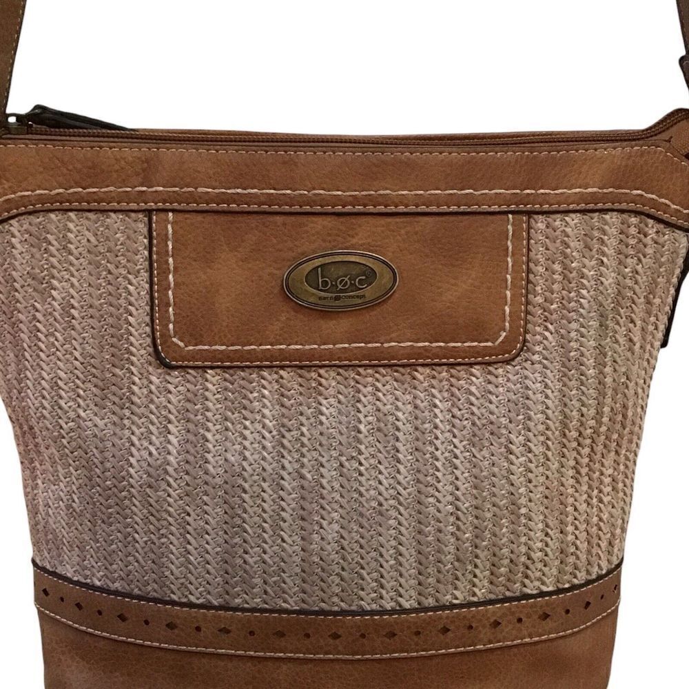 BOC Born Concepts Crossbody Brown Bag Medium Size Purse B.O.C. - Picture 7 of 7